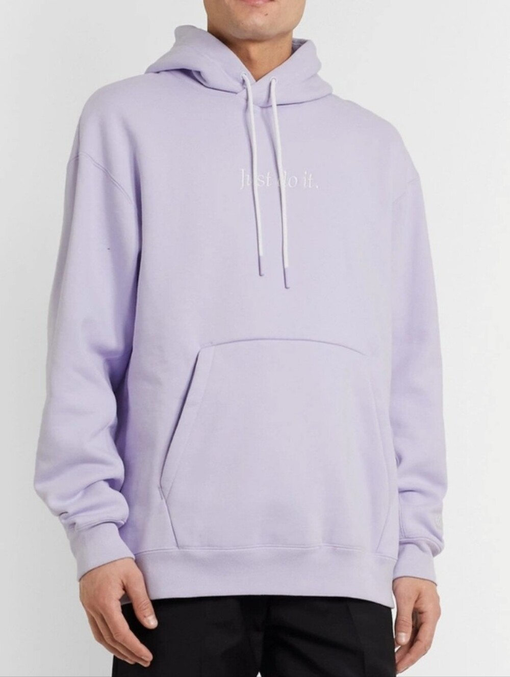 Nike "Just Do It" Lilac Purple Workout Hoodie Medium